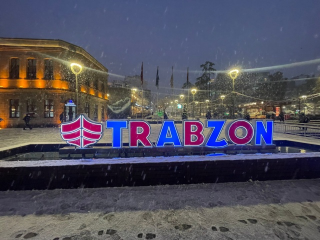Trabzon'da kar manzaraları (22 Aralık 2021)