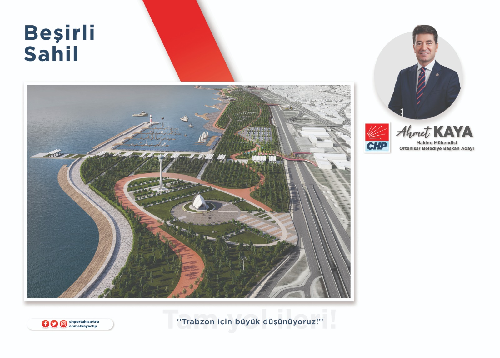 Trabzon Ortahisar Belediye Başkan adayı Ahmet Kaya'nın 41 projesi
