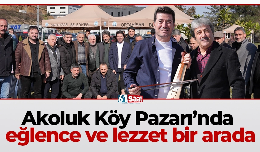 Akoluk Köy Pazarı'nda eğlence ve lezzet bir arada