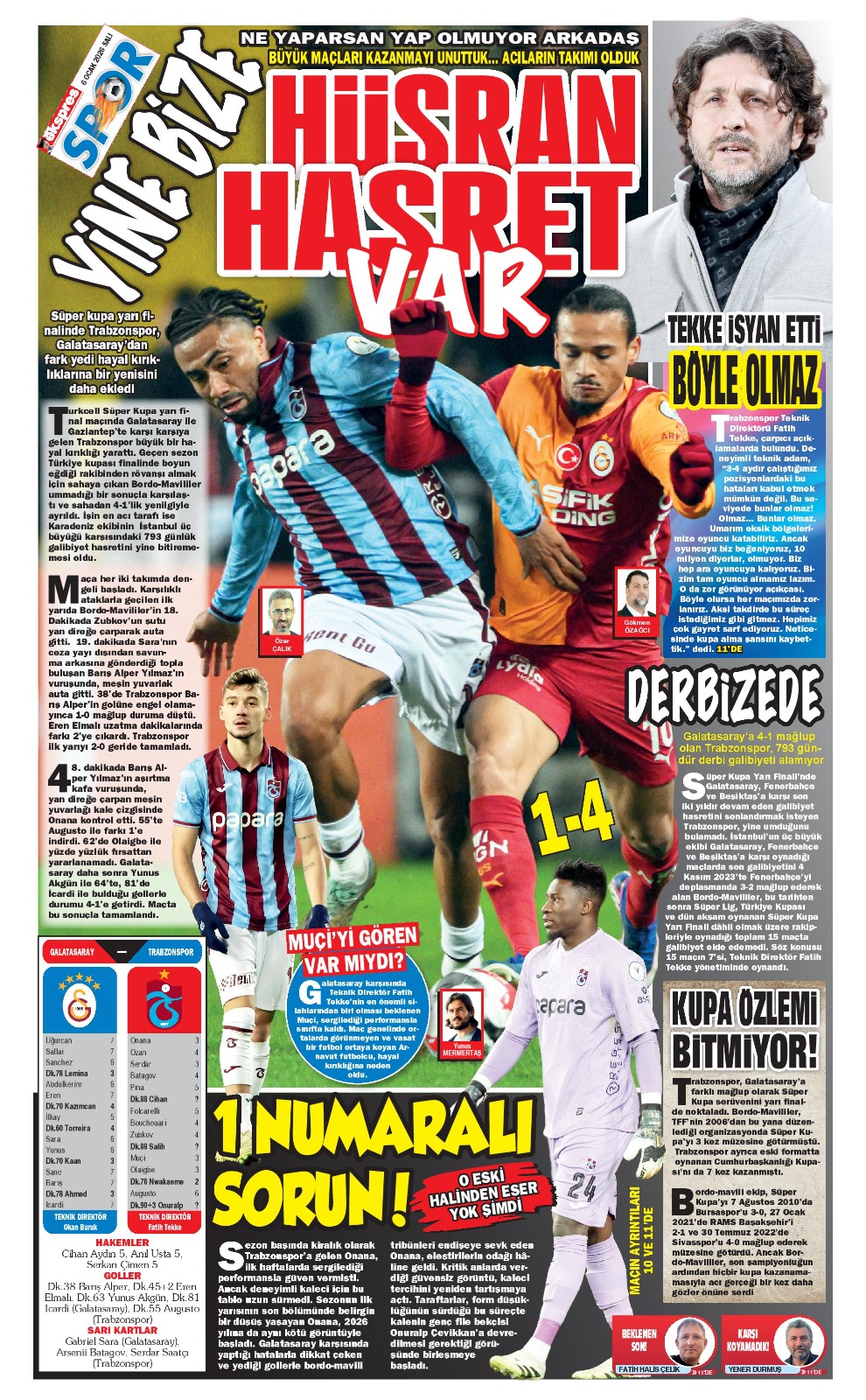 T R A B Z O N S P O R’ D A H A Y A L K I R I K L I G I 1100292 326642