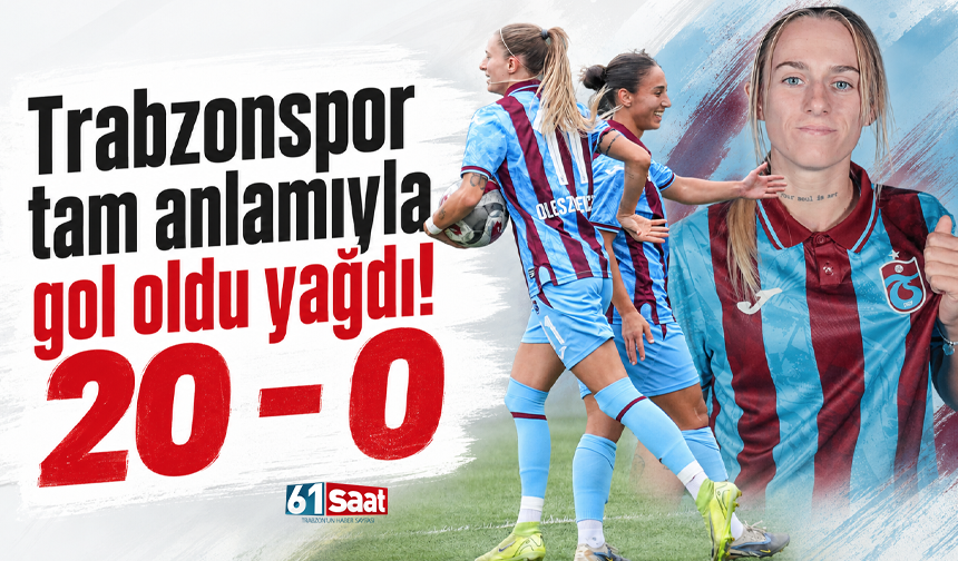 Trabzonspor tam anlamıyla gol oldu yağdı! 20 - 0