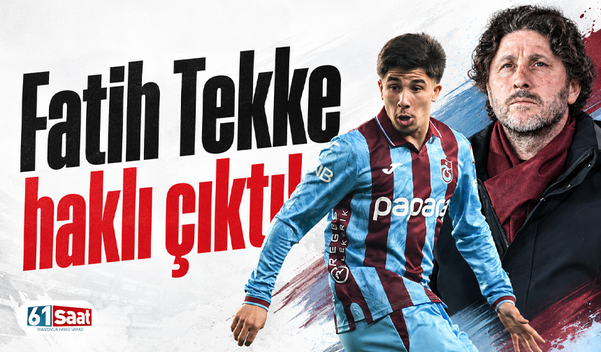 Fatih Tekke haklı çıktı