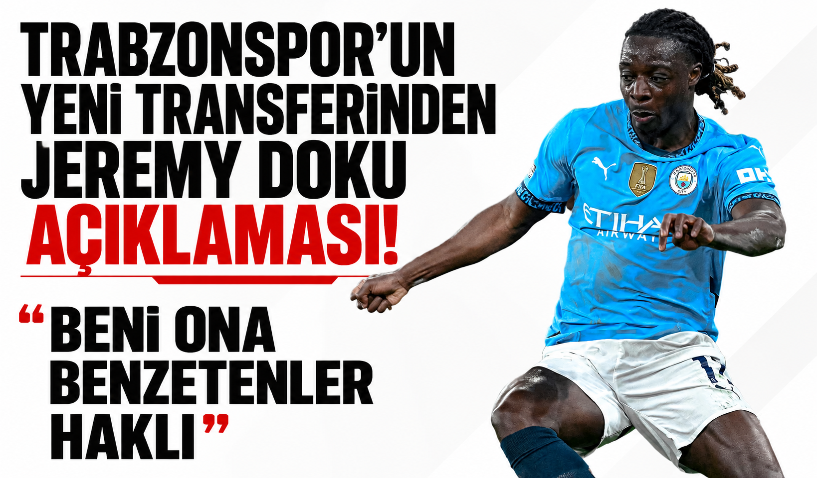 Trabzonspor'un yeni transferinden Jeremy Doku sözleri