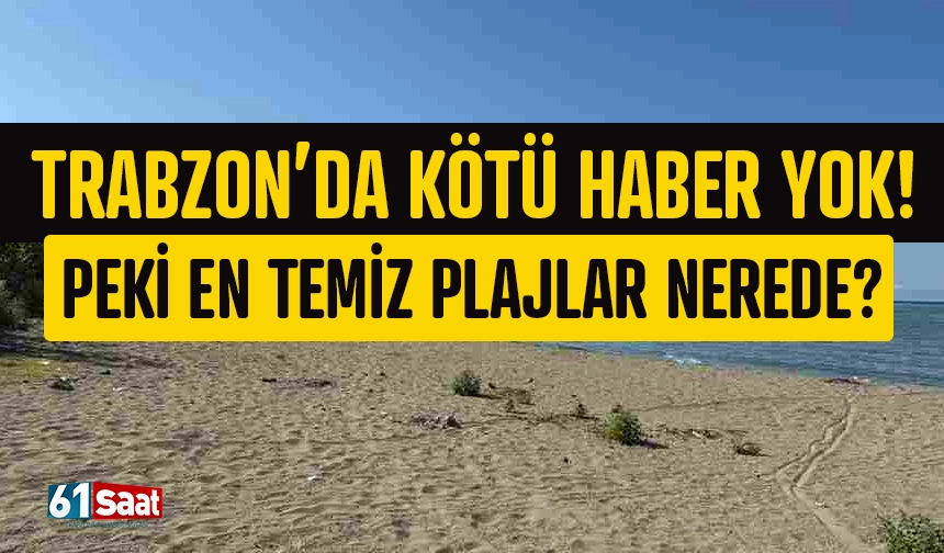 Trabzon'da kötü haber yok! Peki en temiz plajlar nerede