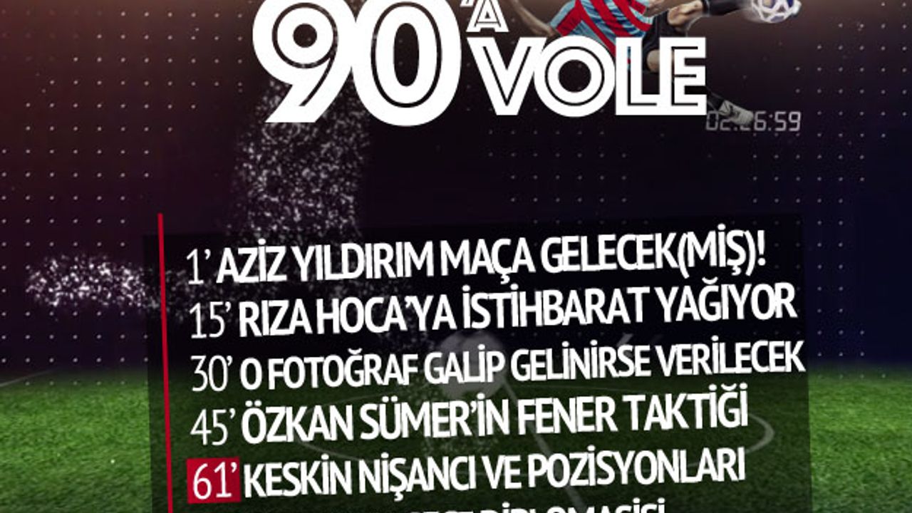 Trabzonspor'da 90'a vole!