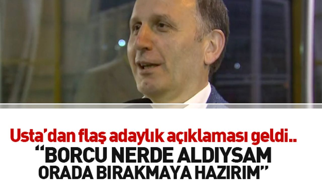 Muharrem Usta, 'Trabzonspor devraldığımız borç ile bırakacağız'