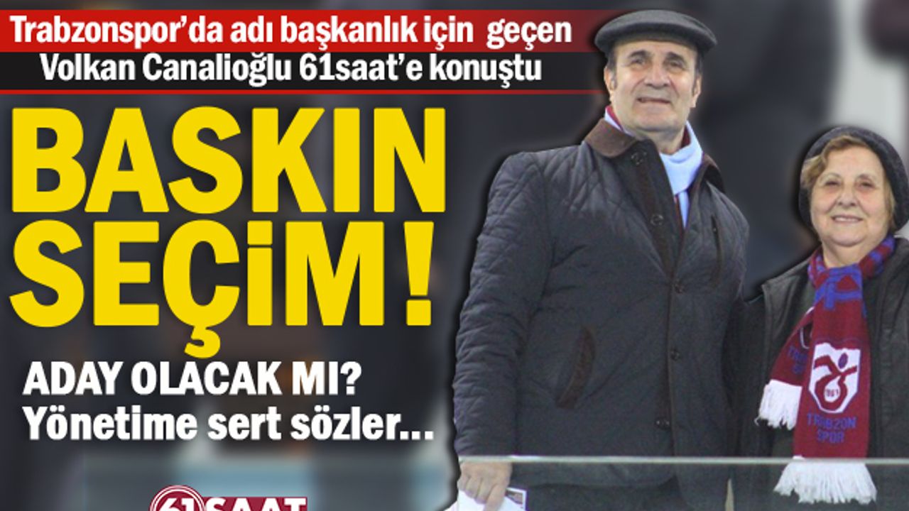 Trabzonspor Başkanlığı için adı geçen Canalioğlu, konuştu...