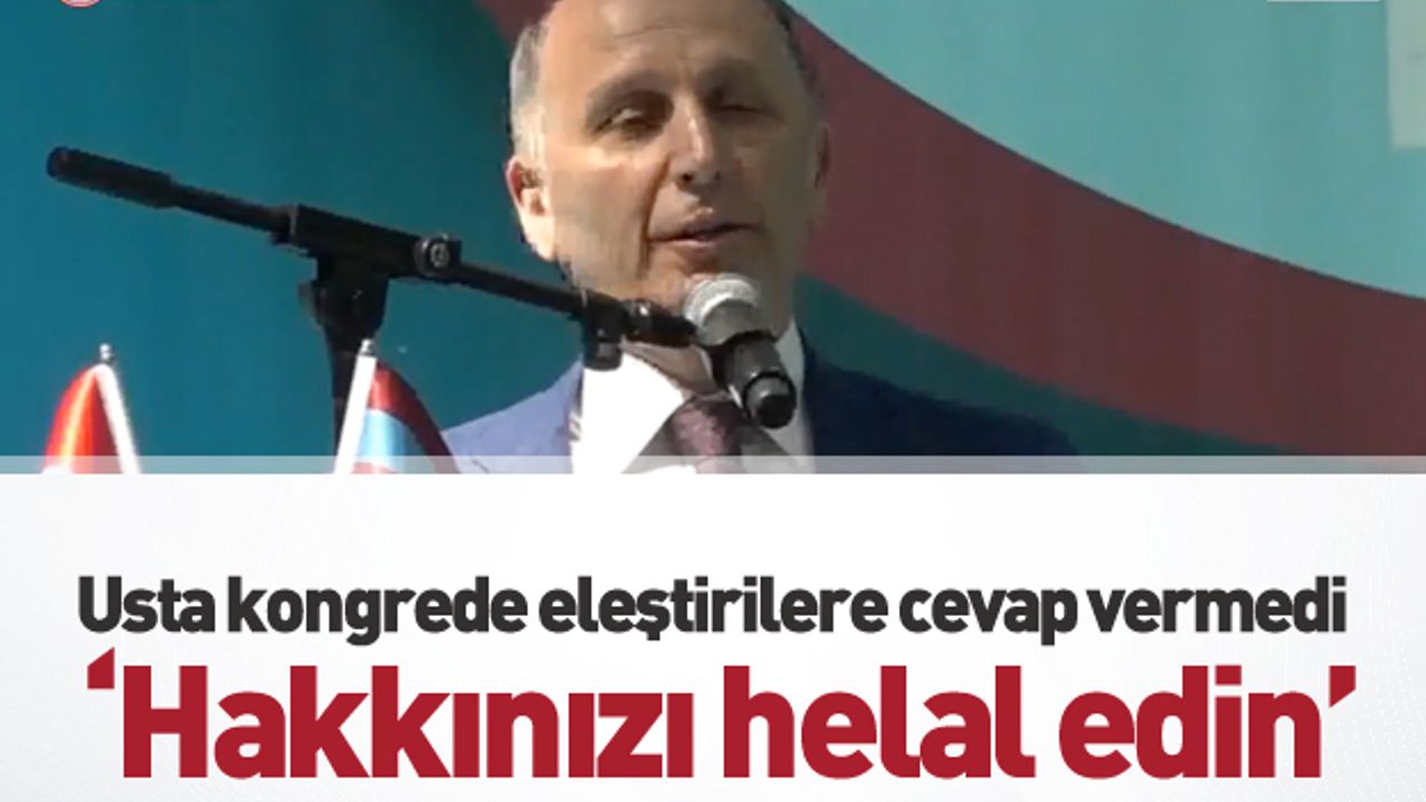 Trabzonspor'da Muharrem Usta kongrede konuştu