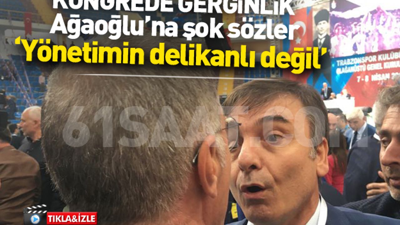 Trabzonspor kongresinde ibra sonrası gerginlik çıktı / TIKLA İZLE