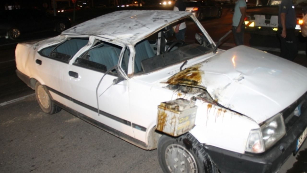 Samsun'da otomobil devrildi: 4 yaralı