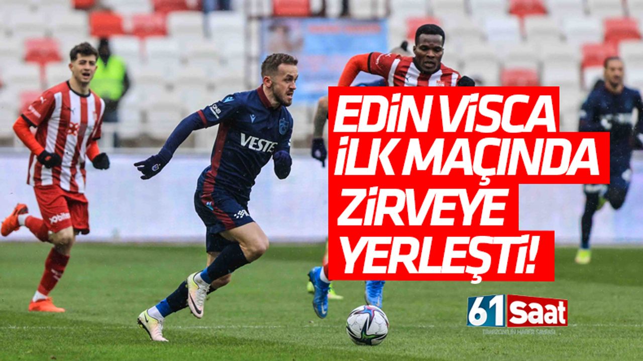 Trabzonspor'da Visca ilk maçında zirveye yerleşti!