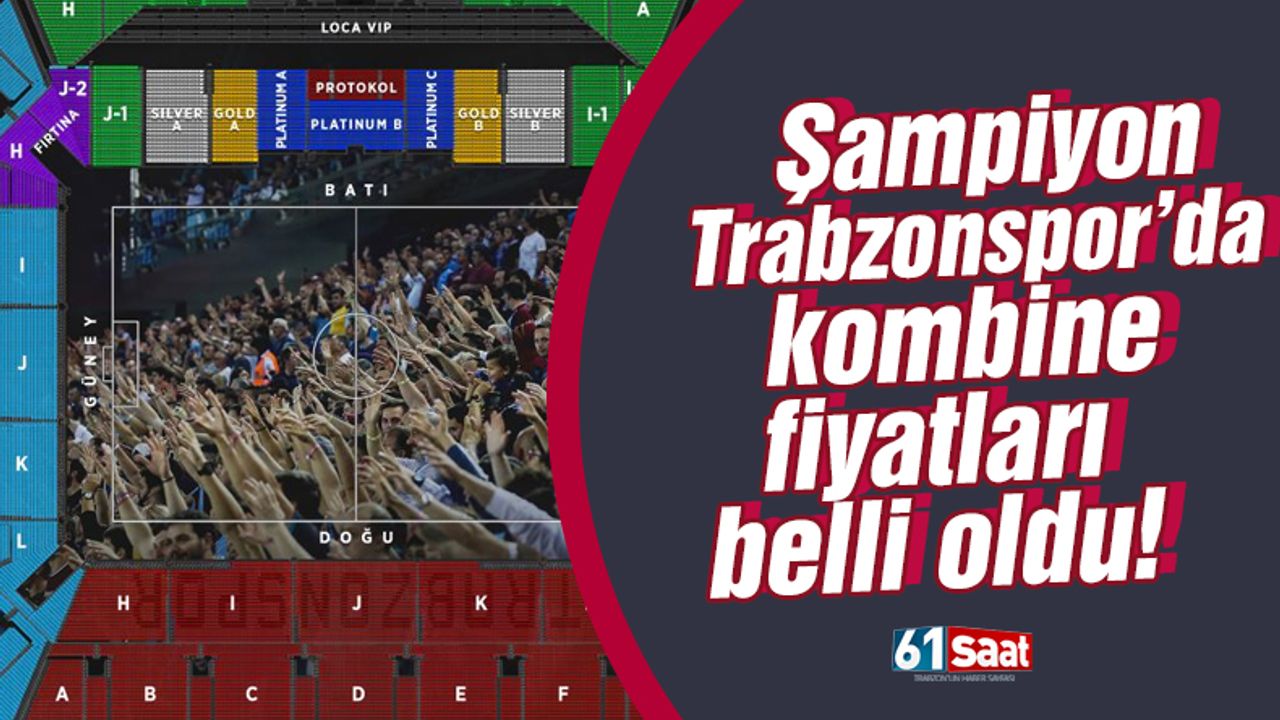 Şampiyon Trabzonspor'da kombine fiyatları belli oldu! Satışa çıkıyor