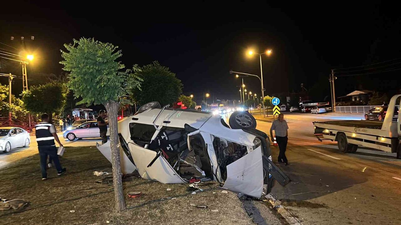 Düzce’de iki kazada araçlar takla attı: 2’si ağır 6 yaralı