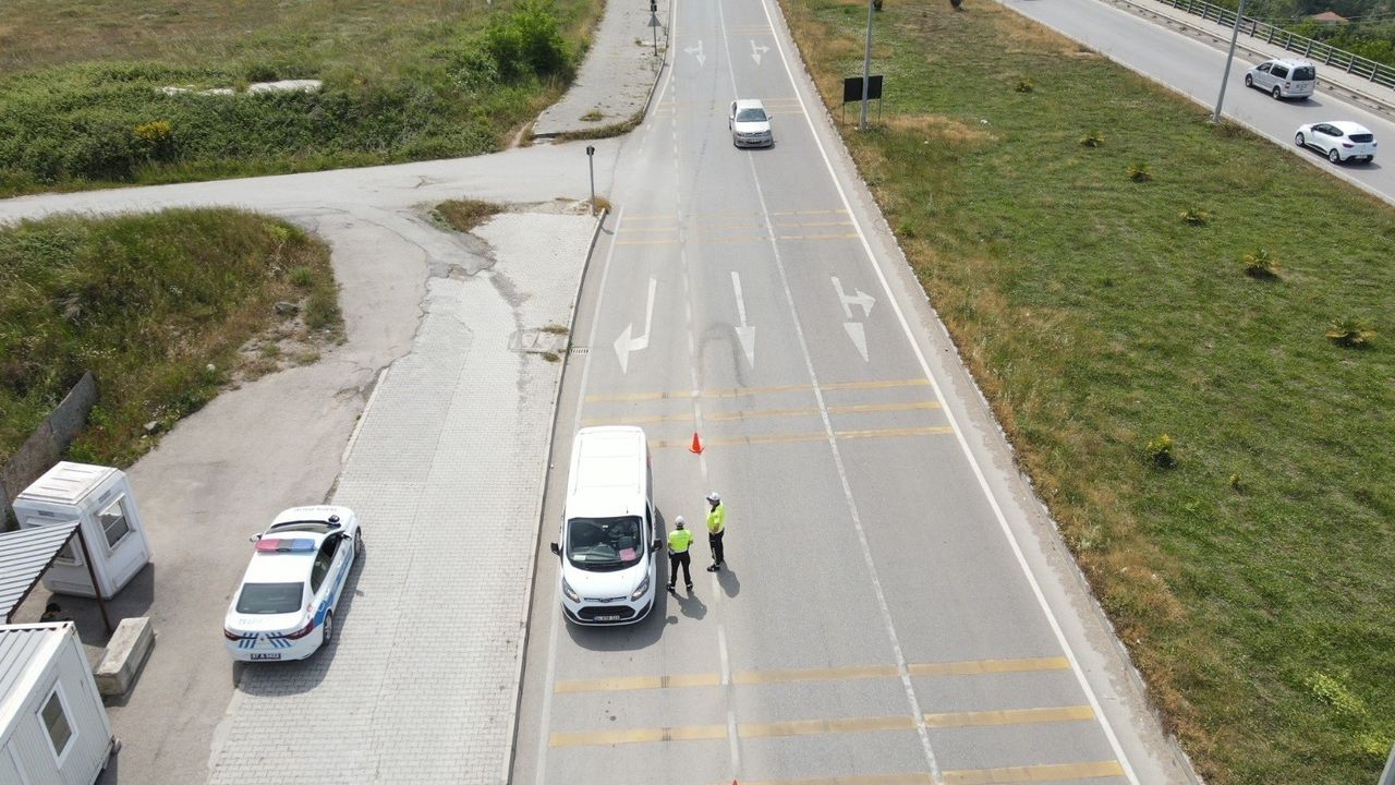 Temmuzda Sinop’ta 4 bin 986 kişiye trafik cezası uygulandı