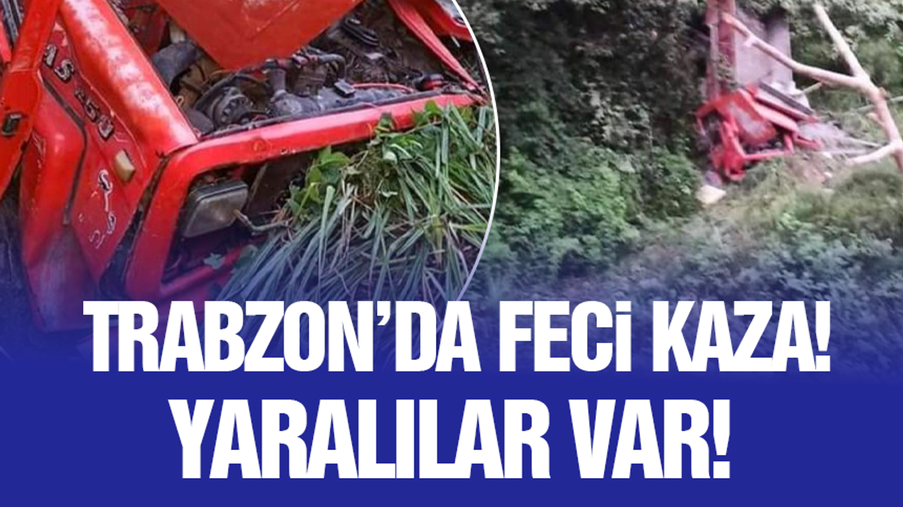Trabzon'da feci kaza! Çok sayıda yaralı var