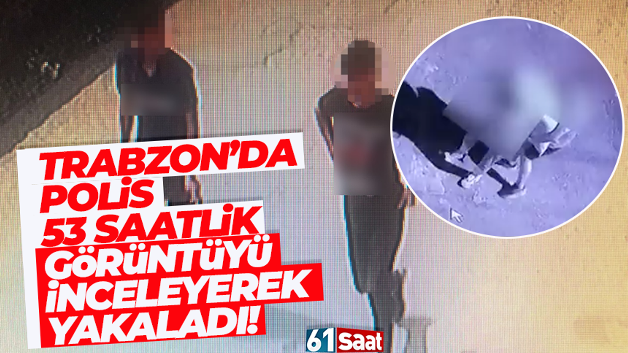 Trabzon'da fındık hırsızları 53 saatlik kamera incelemesi sonrası yakalandı!