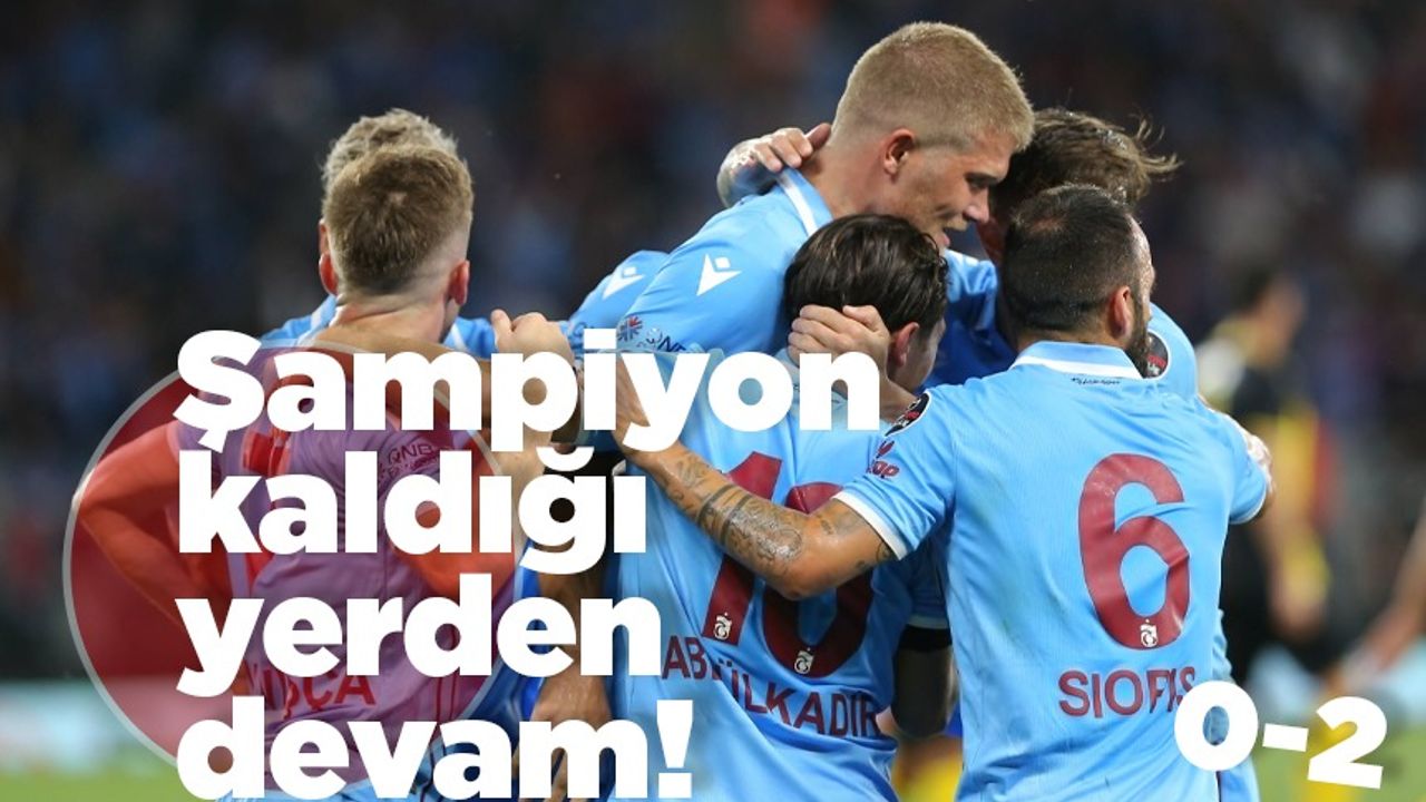 MAÇ SONUCU - İstanbulspor 0 - 2 Trabzonspor