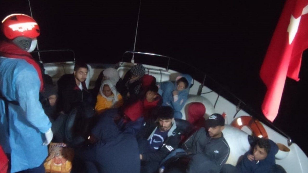 Aydın’da üç farklı operasyonda 50 düzensiz göçmen kurtarıldı