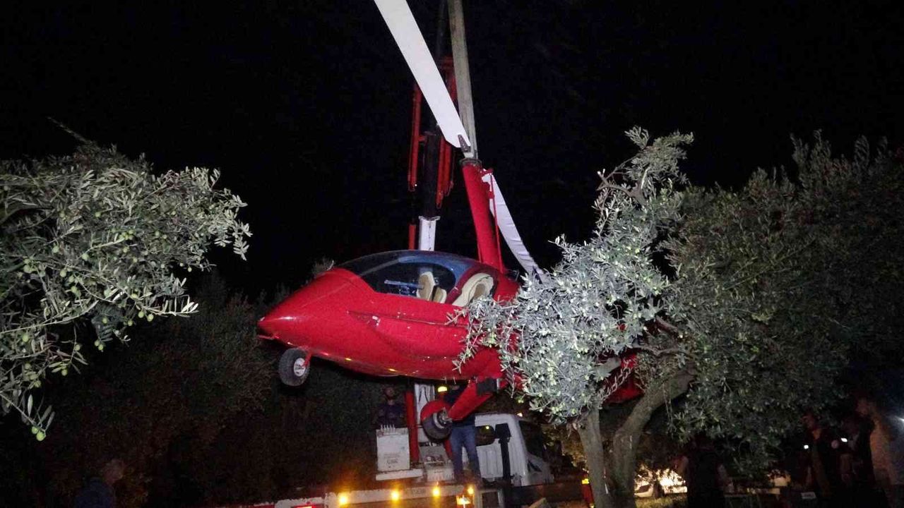 Bursa’da hava aracı düştüğü yerden 3 saat sonra kaldırıldı
