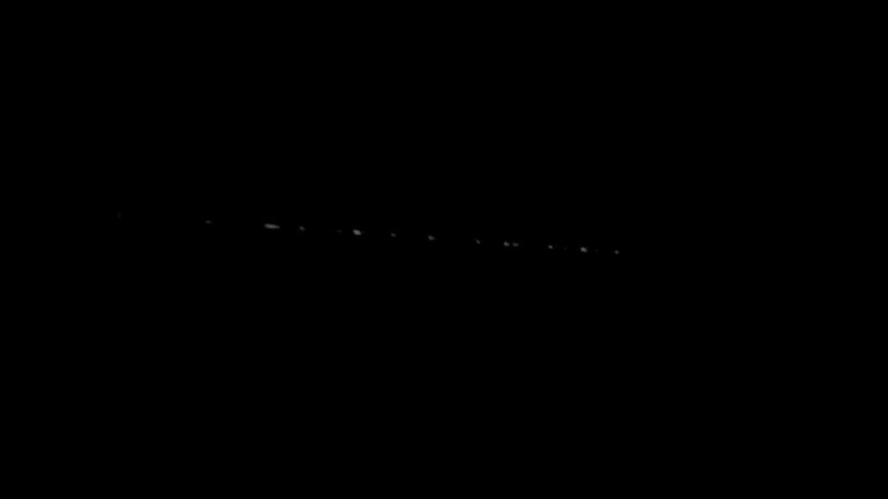 Şanlıurfa’da Starlink uyduları gökyüzünde süzüldü
