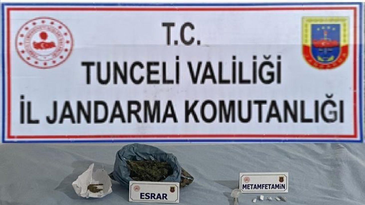 Tunceli’de uyuşturucudan 2 gözaltı