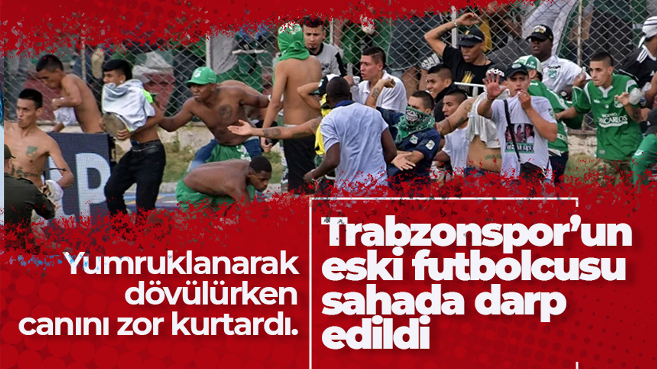 Trabzonspor'un eski futbolcusu sahada darp edildi!