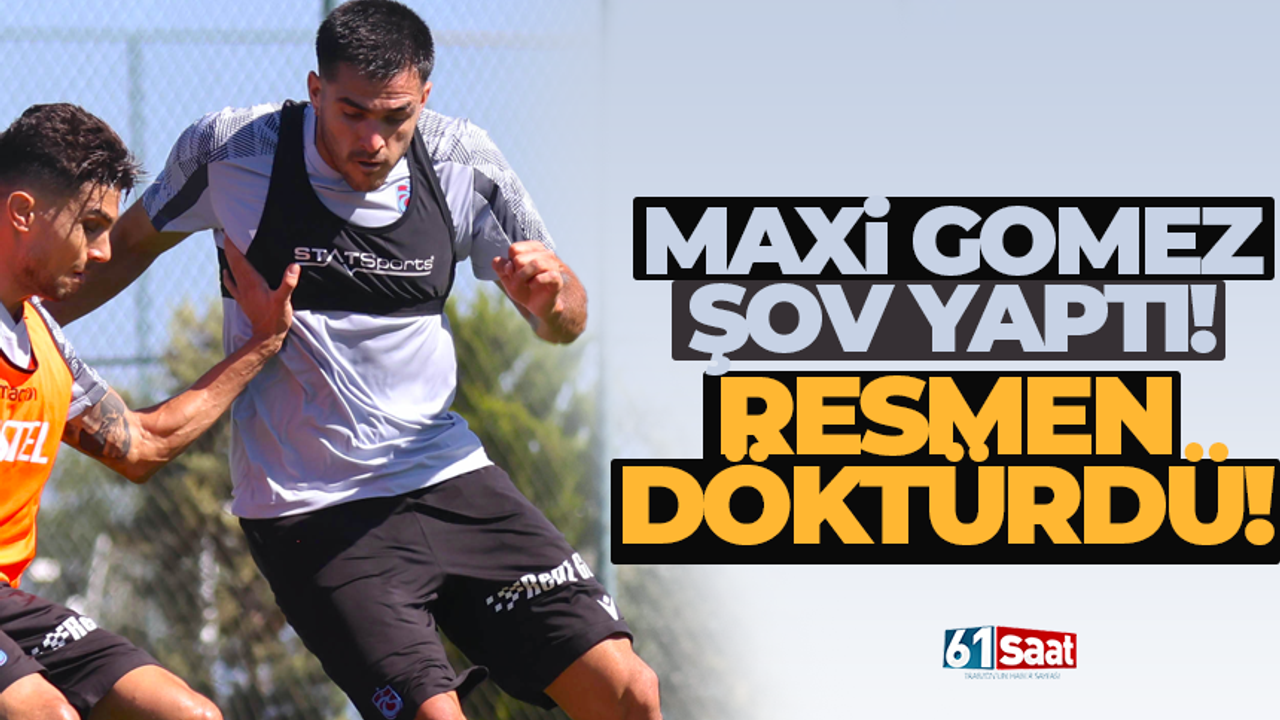 Trabzonspor’da Maxi Gomez şov.. İdmanda döktürdü…