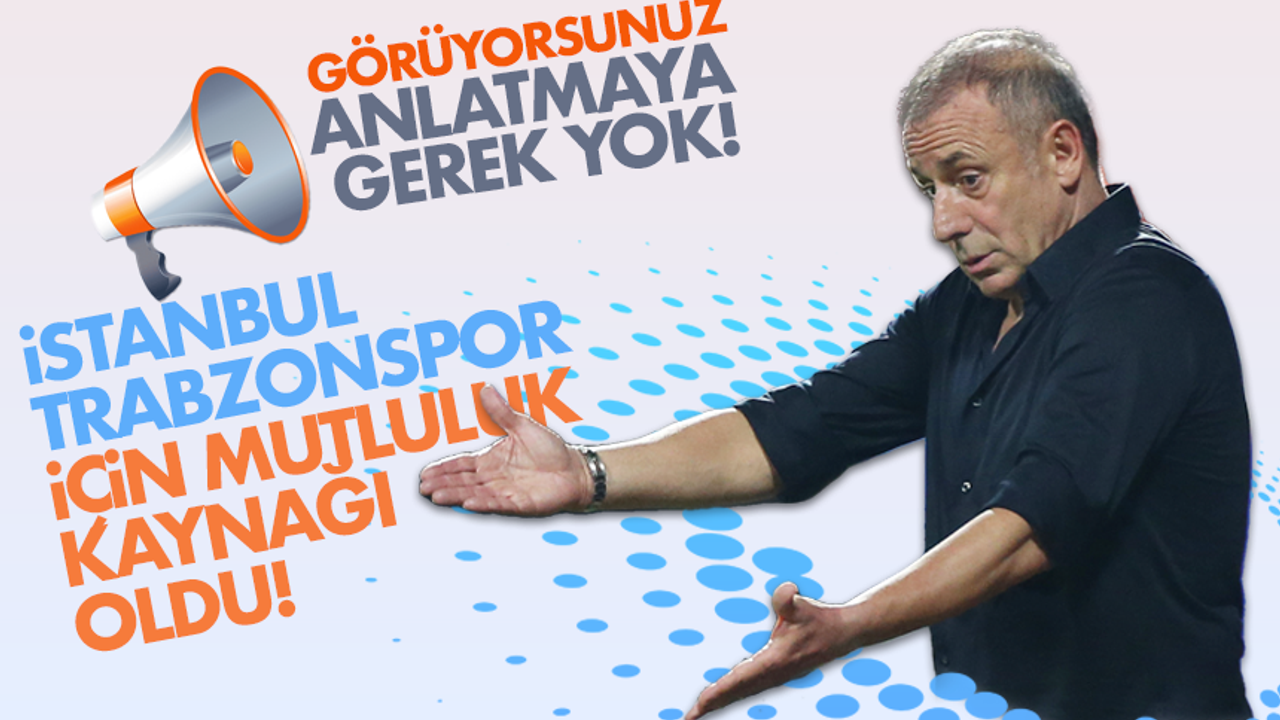 Trabzonspor'da Abdullah Avcı, İstanbul'dan mutlu dönüyor!