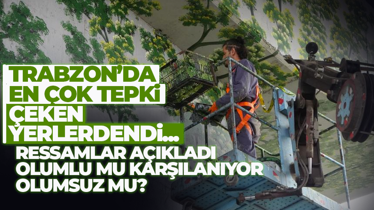 Trabzon'da Boztepe Viyadüklerinin boyanması ile ilgili ilk sözler...