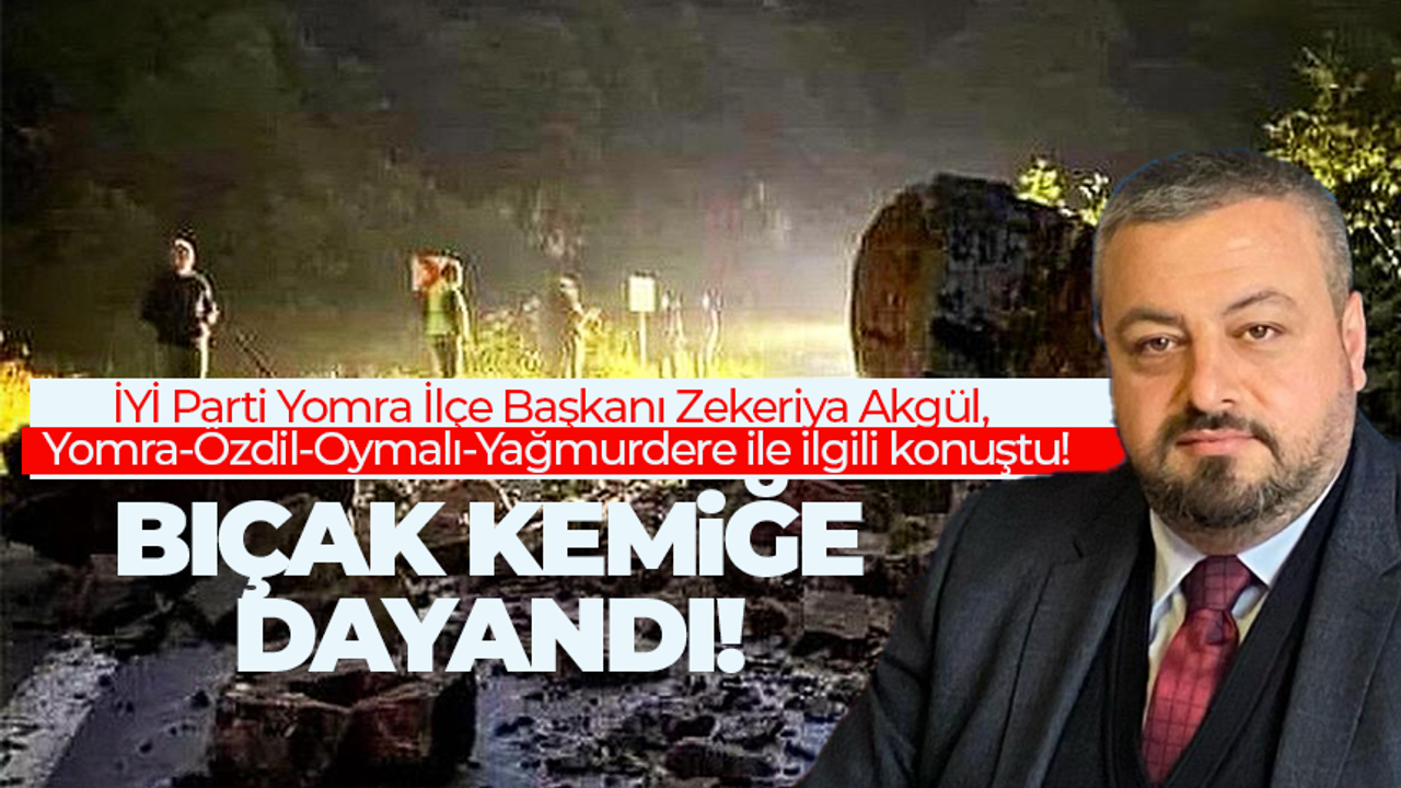 İYİ Parti Yomra İlçe Başkanı Zekeriya Akgül: Yomra Özdil Yağmurdere yolu ile ilgili konuştu!