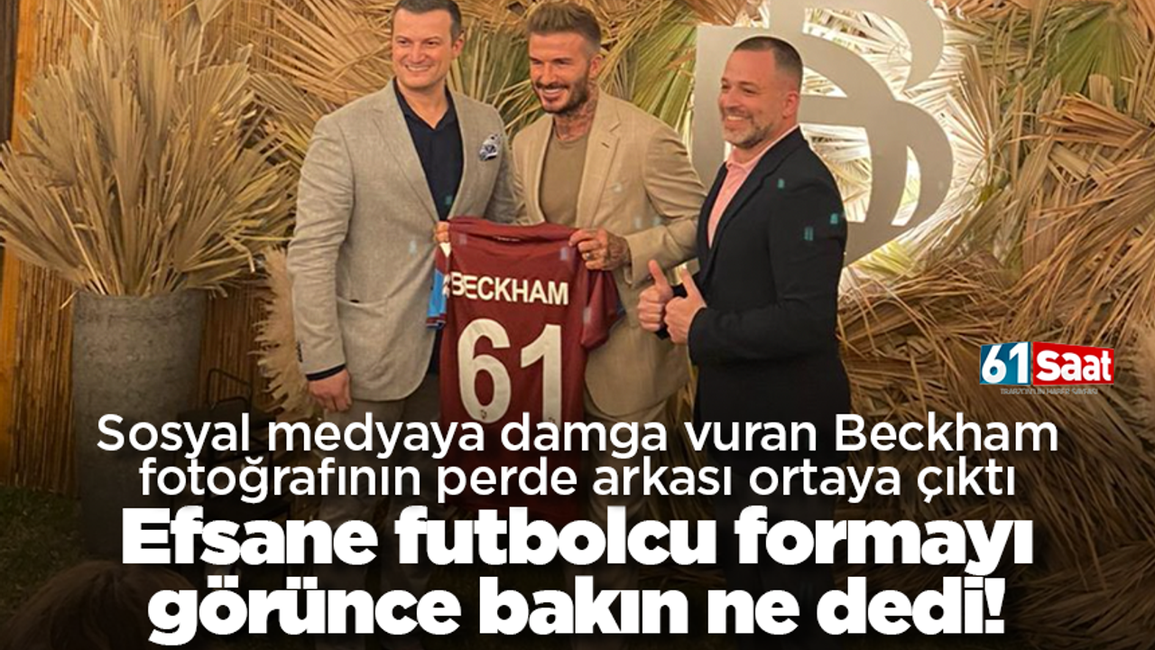 Trabzonspor forması gören Beckham'ın yorumu büyük beğeni topladı
