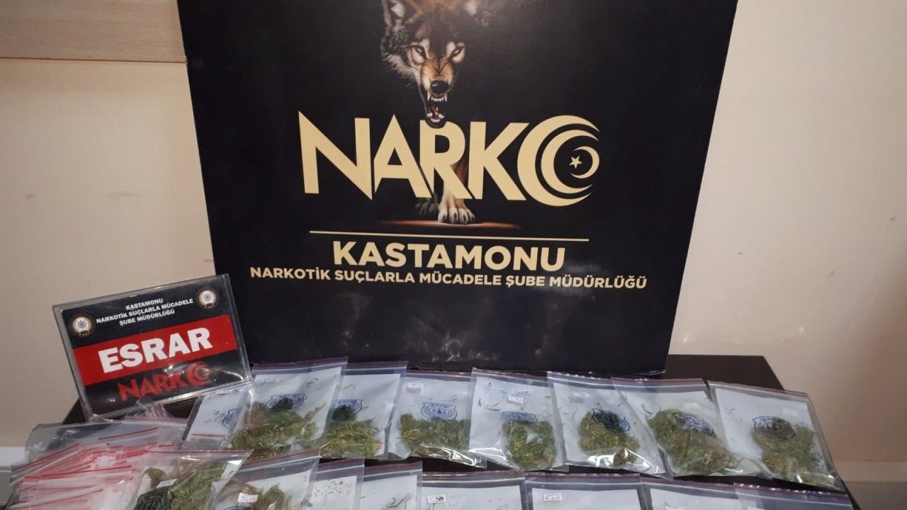 Kastamonu’da uyuşturucuyla yakalanan şahıs tutuklandı