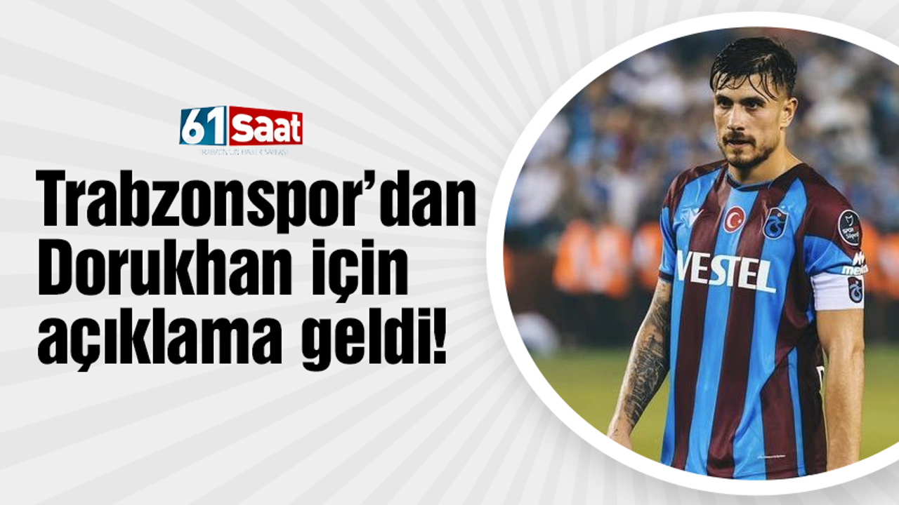 Trabzonspor’dan Dorukhan Toköz için açıklama!