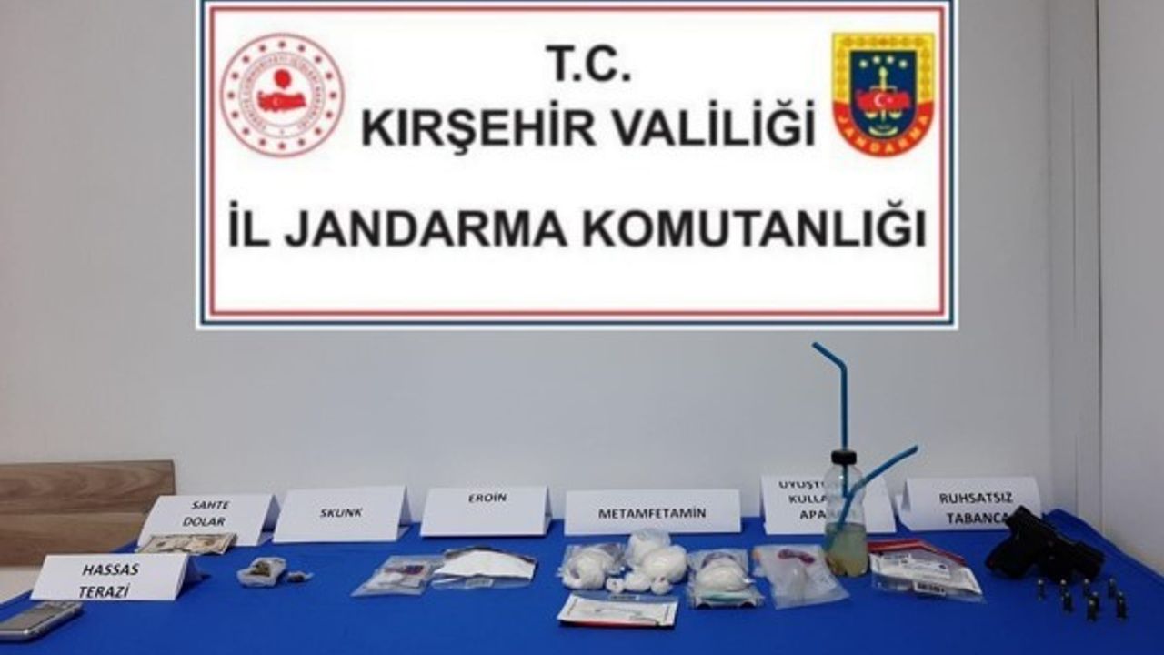 Kırşehir’de uyuşturucu operasyonu: 5 gözaltı