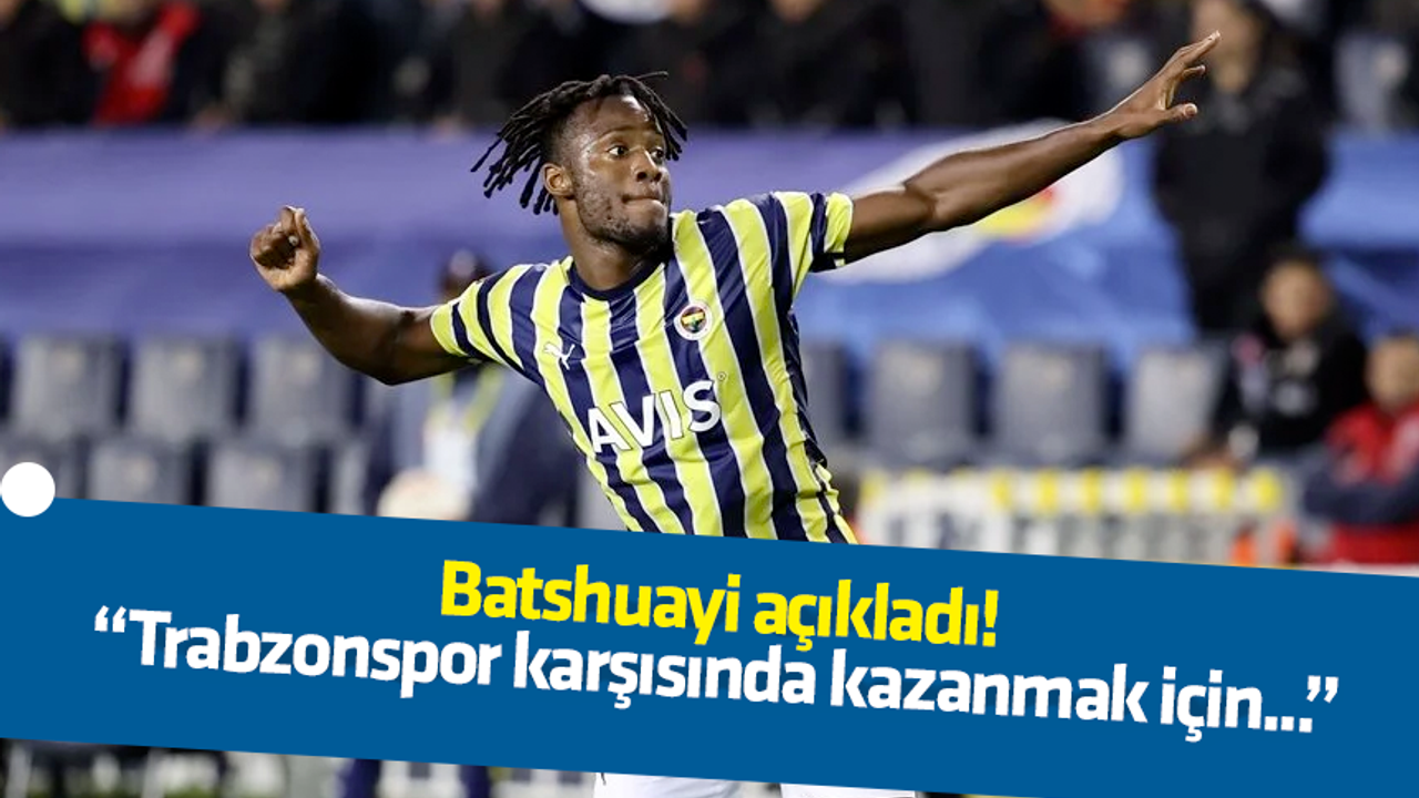 Michy Batshuayi ''Trabzonspor Karşısında Kazanmak Için Her şeyi ...