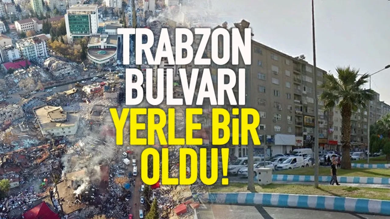 Trabzon Bulvarı yerle bir oldu!