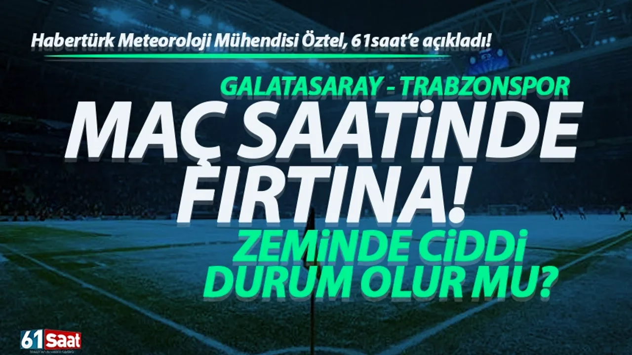 Galatasaray - Trabzonspor maçında kar yağacak mı?