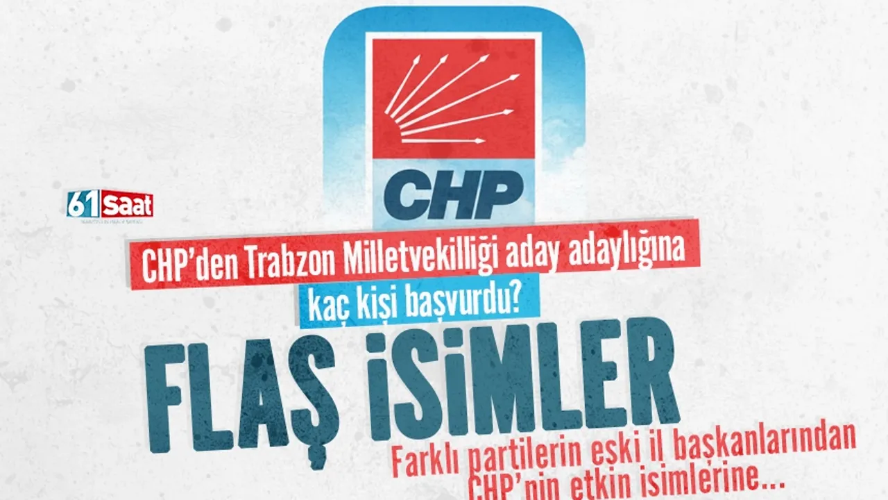 CHP'den Trabzon Milletvekilliği için 14 isim aday adayı oldu... Flaş isimler!