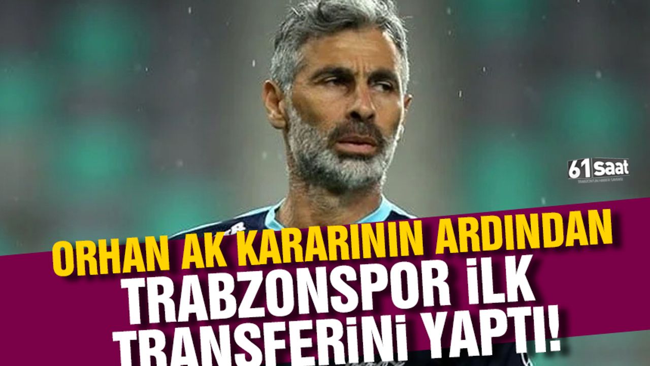 Trabzonspor'dan Orhan Ak'ın ekibine ilk takviye!