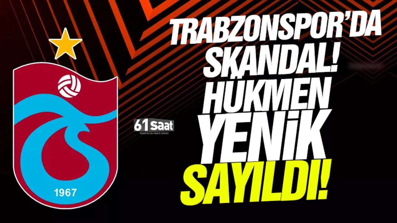 Trabzonspor'da büyük skandal! Hükmen yenik sayıldılar!