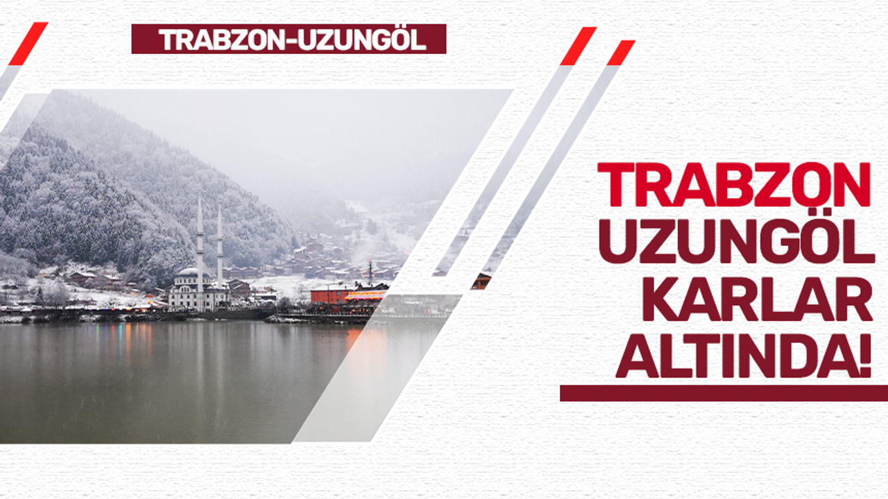 Trabzon Uzungöl karlar altında!
