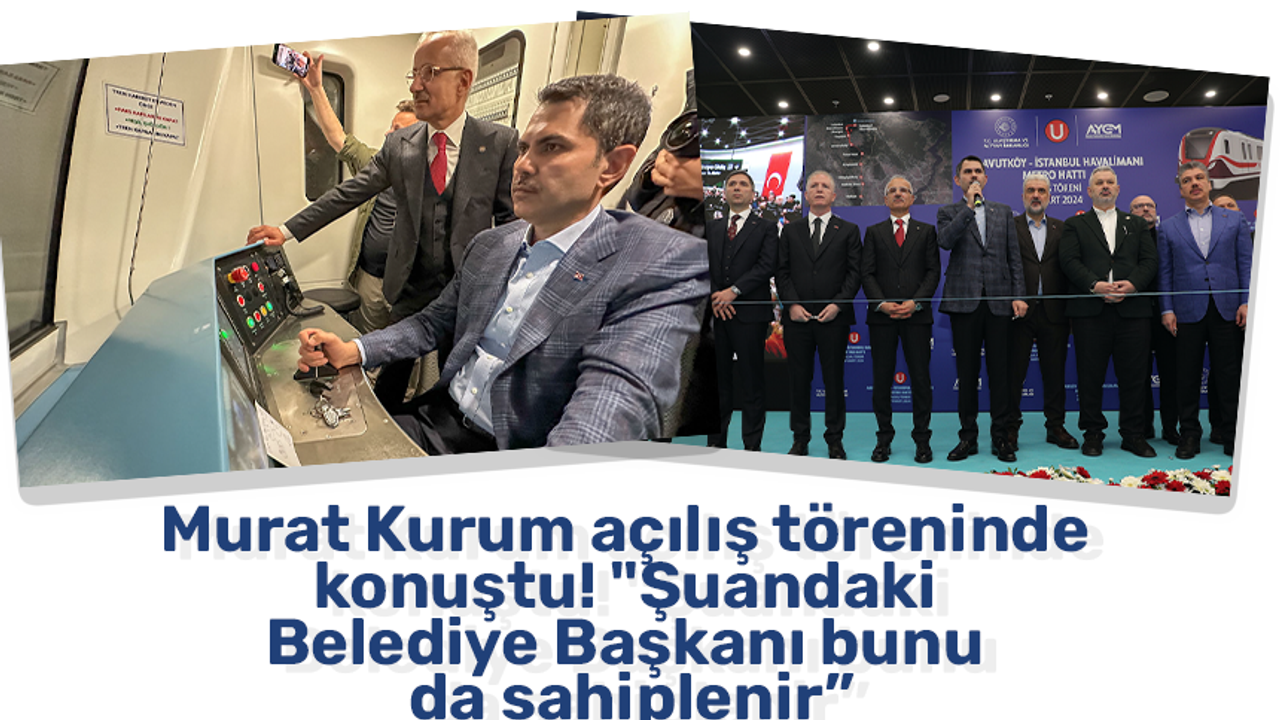 Murat Kurum açılış törenine konuştu! 