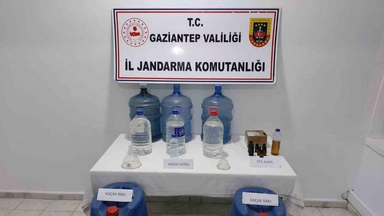 Gaziantep’te kaçak alkol operasyonu