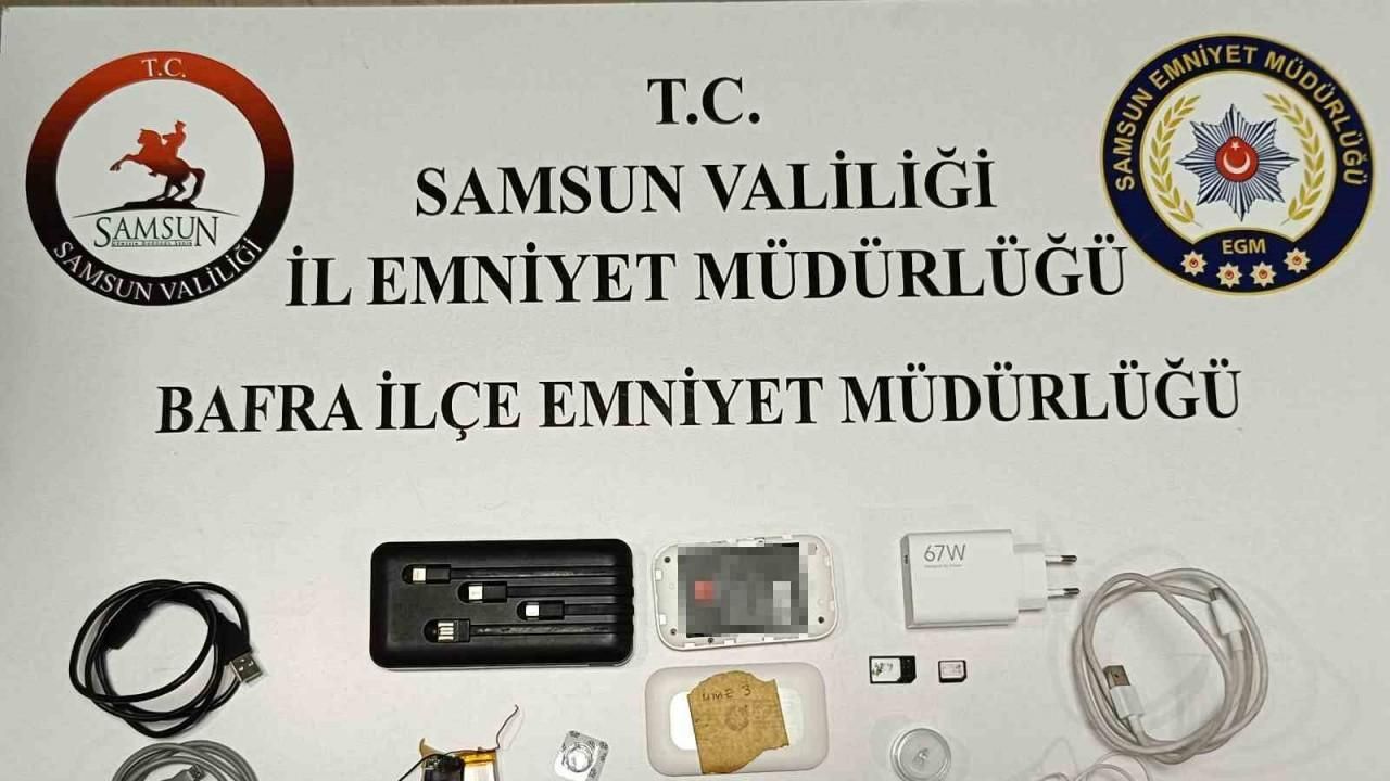 Samsun’da polis ehliyet sınavı için kiralanan kopya düzeneği ele geçirdi