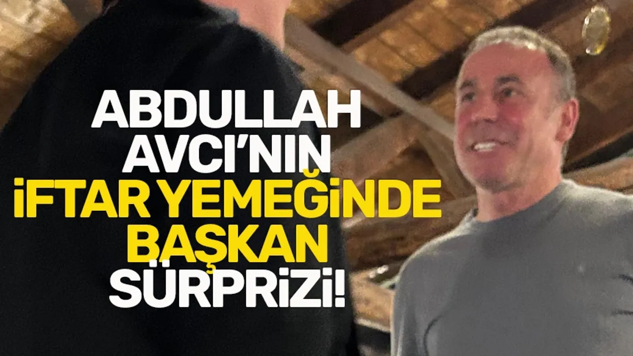 Trabzonspor'da Abdullah Avcı'nın iftar yemeğinde başkan sürprizi!