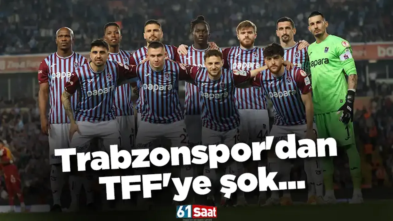 Trabzonspor'dan TFF'ye şok...