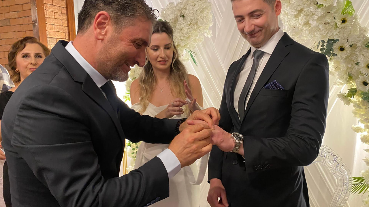 Kübra ile Cihan evliliğe adım attılar