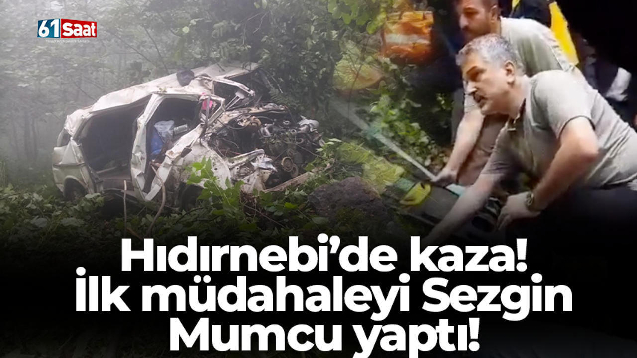 Hıdırnebi’de kaza!  İlk müdahaleyi Sezgin Mumcu yaptı!