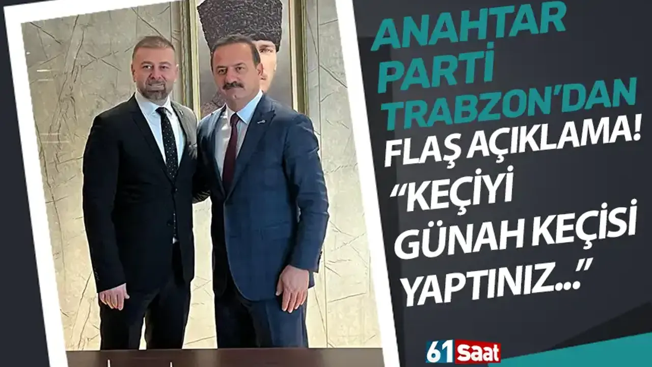 Anahtar Parti Trabzon'dan flaş yangın açıklaması! “Keçiyi günah keçisi yaptınız, şimdi çare arıyorsunuz!”