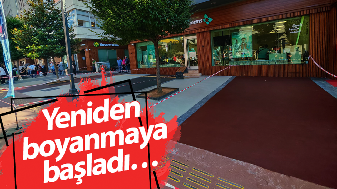 Yeniden boyanmaya başladı…
